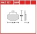 Комплект тормозных колодок, дисковый механизм TRW MCB727SRM (фото 1)