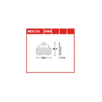 Гальмівна колодка (диск) (LUCAS) TRW MCB733