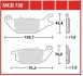 Гальмівна колодка (диск) (LUCAS) TRW MCB738 (фото 1)