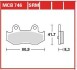 Комплект тормозных колодок, дисковый механизм TRW MCB746SRM (фото 1)