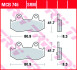 Комплект тормозных колодок, дисковый механизм TRW MCB746SRM (фото 2)