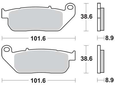 Гальмівна колодка (диск) (LUCAS) TRW MCB753SV