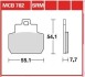 Комплект тормозных колодок, дисковый механизм TRW MCB782 (фото 1)