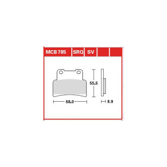 Гальмівна колодка (диск) TRW MCB785