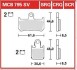 Комплект тормозных колодок, дисковый механизм TRW MCB795CRQ (фото 1)