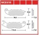 Комплект тормозных колодок, дисковый механизм TRW MCB818 (фото 1)