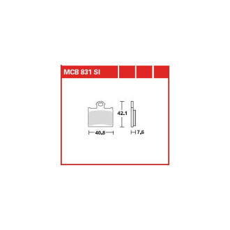 Гальмівна колодка (диск) (LUCAS) TRW MCB831SI