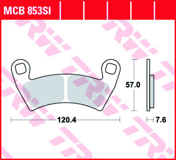 Комплект тормозных колодок, дисковый механизм TRW MCB853SI