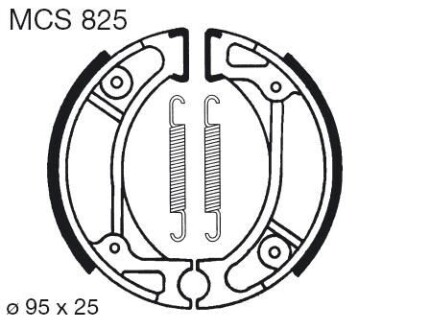 Барабанные тормозные колодки (LUCAS) TRW MCS825