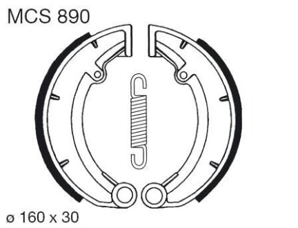 Барабанные тормозные колодки (LUCAS) TRW MCS890