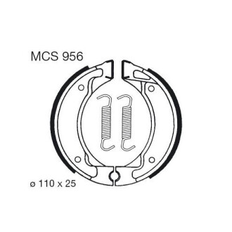 Барабанные тормозные колодки (LUCAS) TRW MCS956