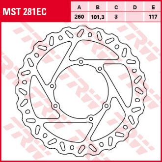 Диск гальмівний (LUCAS) TRW MST281EC