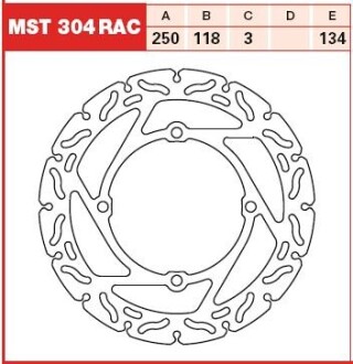 Тормозной диск TRW MST304RAC