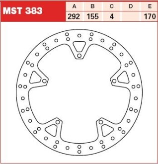 Тормозные диски (LUCAS) TRW MST383