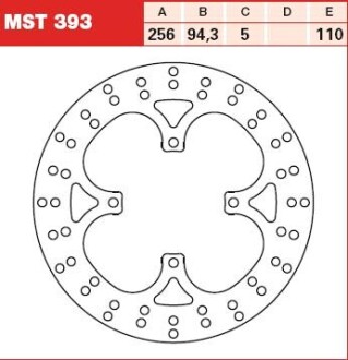 Диск гальмівний (LUCAS) TRW MST393