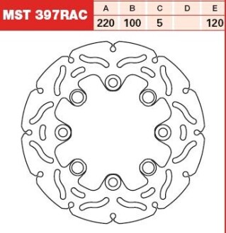 Тормозной диск TRW MST397RAC