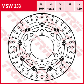 Диск гальмівний (LUCAS) TRW MSW253