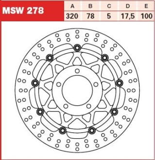 Диск гальмівний (LUCAS) TRW MSW278