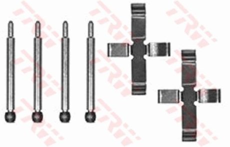 Комплектующие, колодки дискового тормоза TRW PFK152