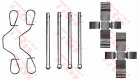 Гальмівні колодки (монтажний набір) (LUCAS) TRW PFK154