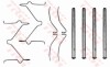 Гальмівні колодки (монтажний набір) (LUCAS) TRW PFK286 (фото 1)