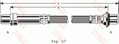 Тормозной шланг TRW PHA136