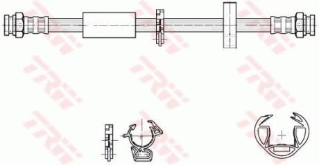 Шланг гальмівний (LUCAS) TRW PHA317