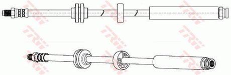 Шланг гальмівний (LUCAS) TRW PHB649