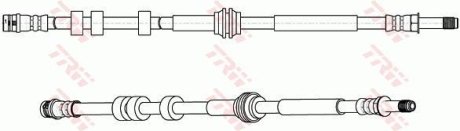 Шланг гальмівний (LUCAS) TRW PHB661