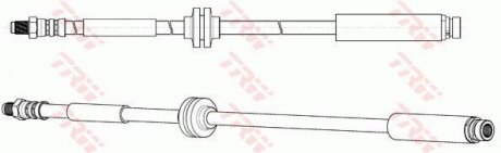 Тормозной шланг TRW PHB694