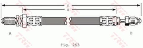 Тормозной шланг TRW PHC279