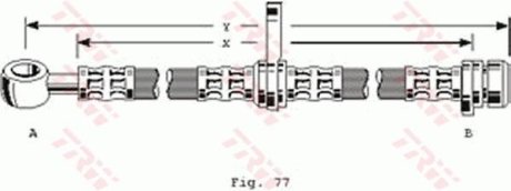 Шланг гальмівний (LUCAS) TRW PHD101