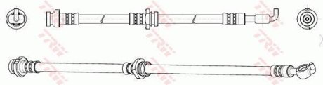 Тормозной шланг TRW PHD163 (фото 1)