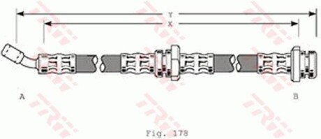 Тормозной шланг TRW PHD206