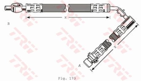 Тормозной шланг TRW PHD256