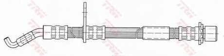 Шланг гальмівний (LUCAS) TRW PHD433