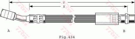 Тормозной шланг TRW PHD474