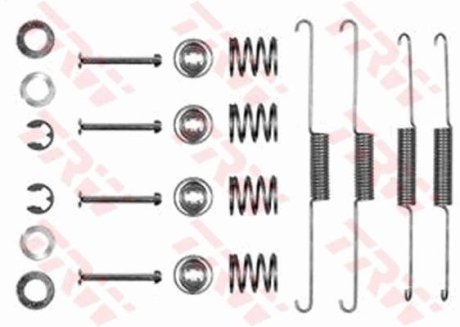 Монтажний набір гальмівних колодок (LUCAS) TRW SFK110