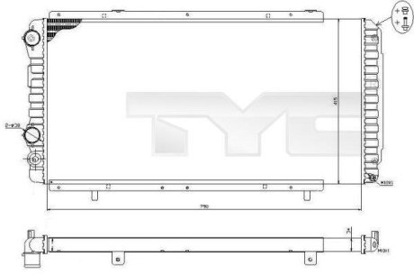 Датчик абс, передний TYC 7090014R