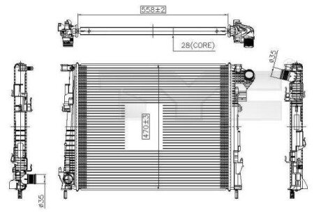 Датчик абс, передний TYC 725-0032