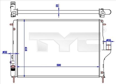 Теплообмінник TYC 7280056R (фото 1)