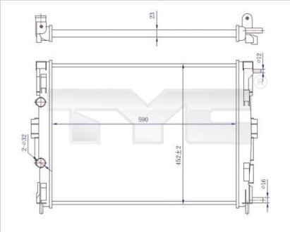 Теплообмінник TYC 7280059R