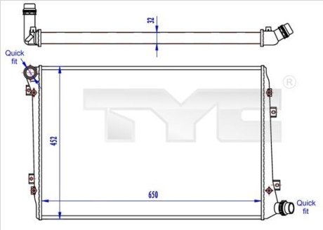 Теплообмінник TYC 7370062R