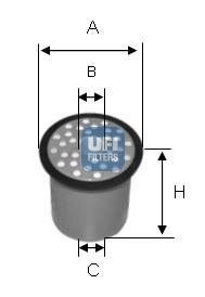 Фільтр палива UFI 2438800