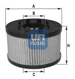 Фільтр масла UFI 2504300