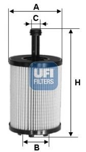 Фільтр масла WKLAD UFI 2519700