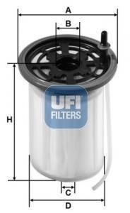 FILTR PALIWA DIESEL WKLAD UFI 26H2O00