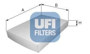 Фільтр повітря (салону) UFI 53.002.00