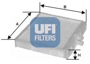 Фильтр, воздух во внутренном пространстве UFI 53.090.00 (фото 1)