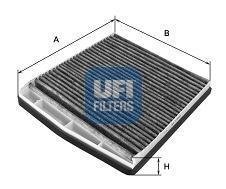 Фильтр, воздух во внутренном пространстве UFI 5412600